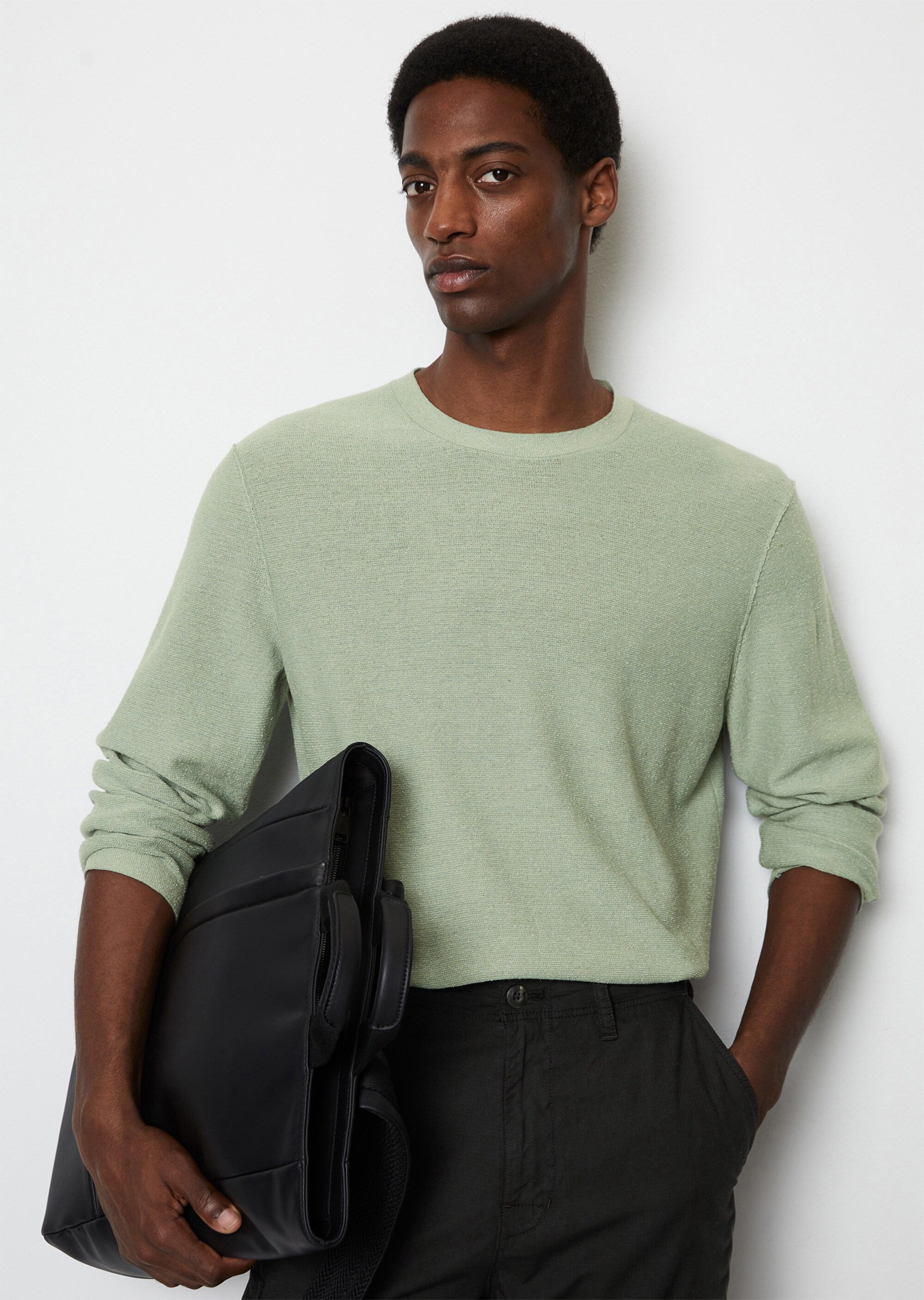 Pullover regular im lässigen Inside-Out-Look