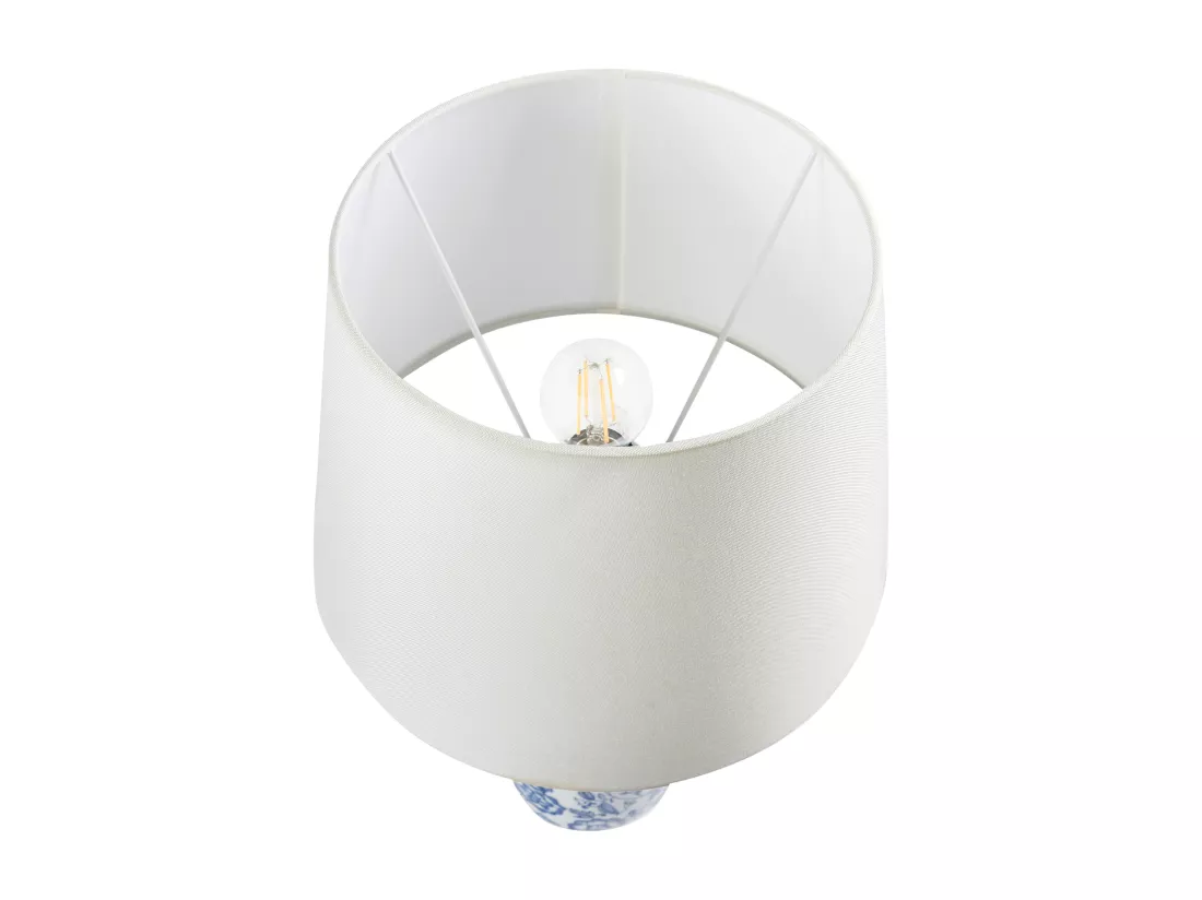 Lampe à poser AIBONITO Porcelaine Bleu