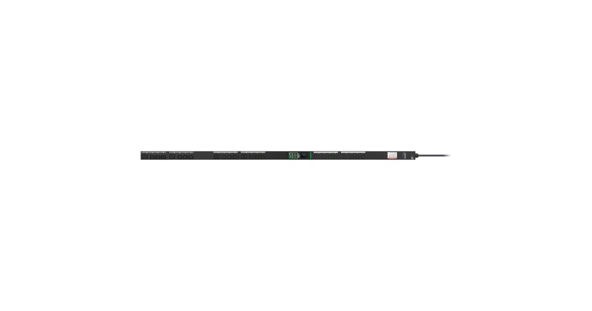 APCEPDU1216SMBO - Switched & Metered-by-Outlet PDU  (Zwart, 0U, 16A, 400V, (21x)C13 & (3x)C19, IEC60309 16A 3Fase stekker)