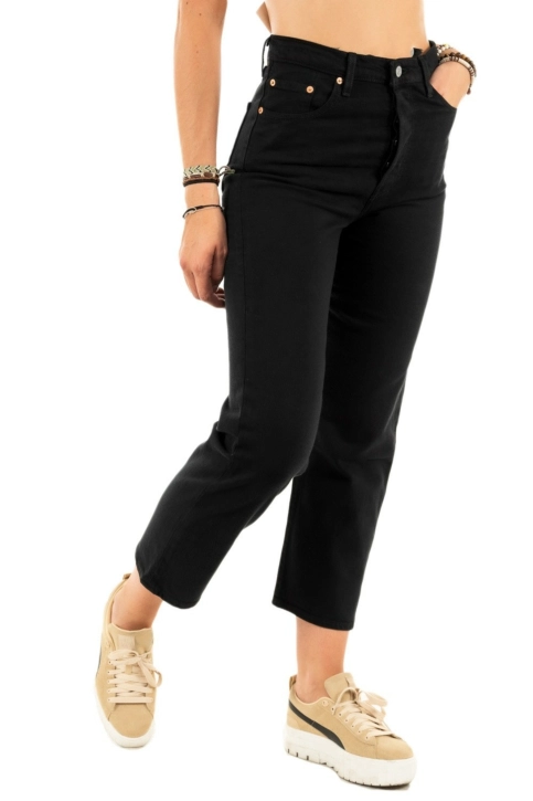Jeans levi's® ribcage straight ankle black sprout