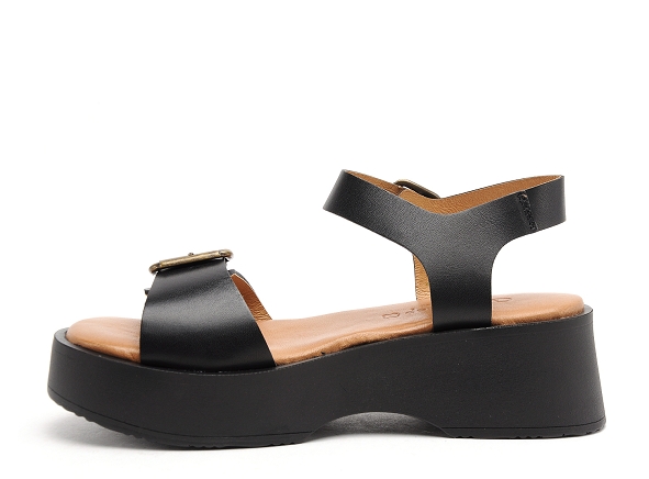 Goodstep nu pieds plats femme 3133 noir