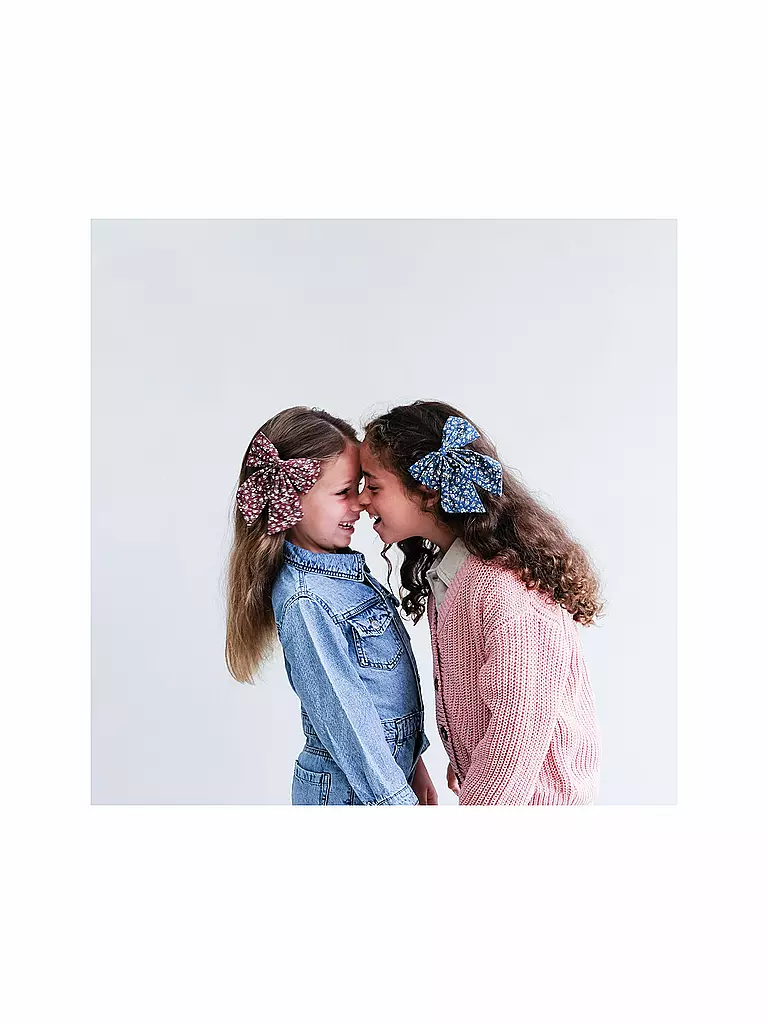 MIMI & LULA Haarspangen 2 Stück AGNES OVERSIZE BOW PACK- BURGUNY Into the Woods dunkelrot