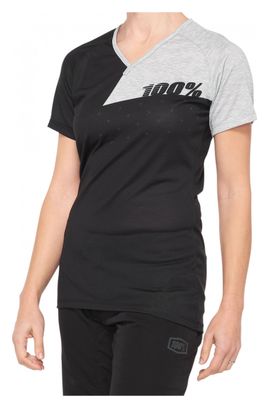 Maillot Manches Courtes Femme 100% Airmatic Noir / Gris