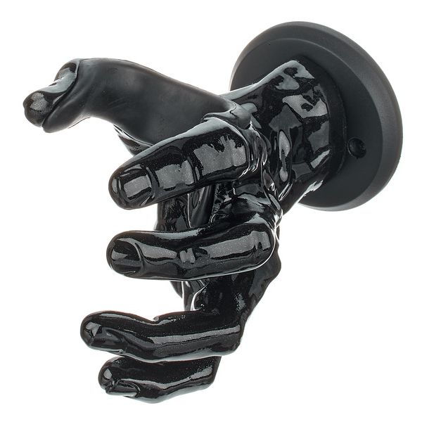 Guitar Grip Black Metallic Male Hand left
