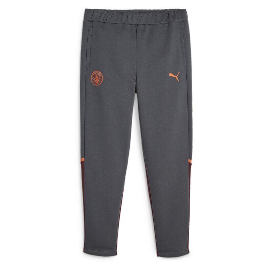 Manchester City Bas de Survêtement Casuals - Gris/Orange Enfant