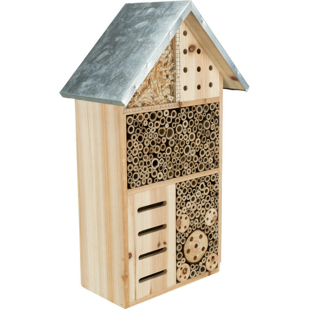 Hôtel pour insectes 29 x 16 x hauteur 49 cm, insectes.