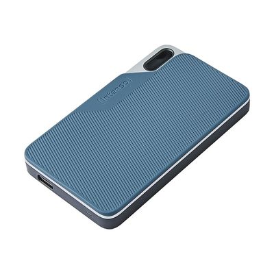 Intenso TX100 - Disque dur externe 2 To SSD - USB 3.2 Gen 1x1 (USB-C connecteur) - gris-bleu