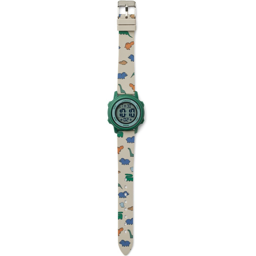 Liewood kinderhorloge sussi - dinosaurs mist