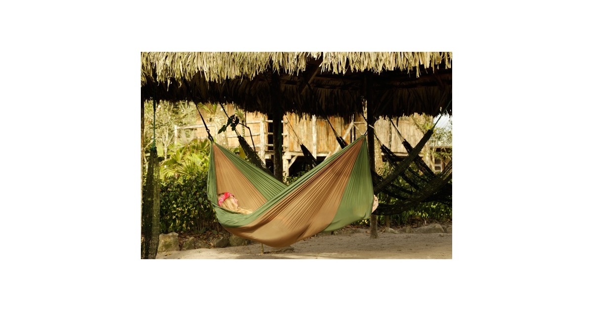 AmazonasUL Adventure hangmat  (Groen/bruin)