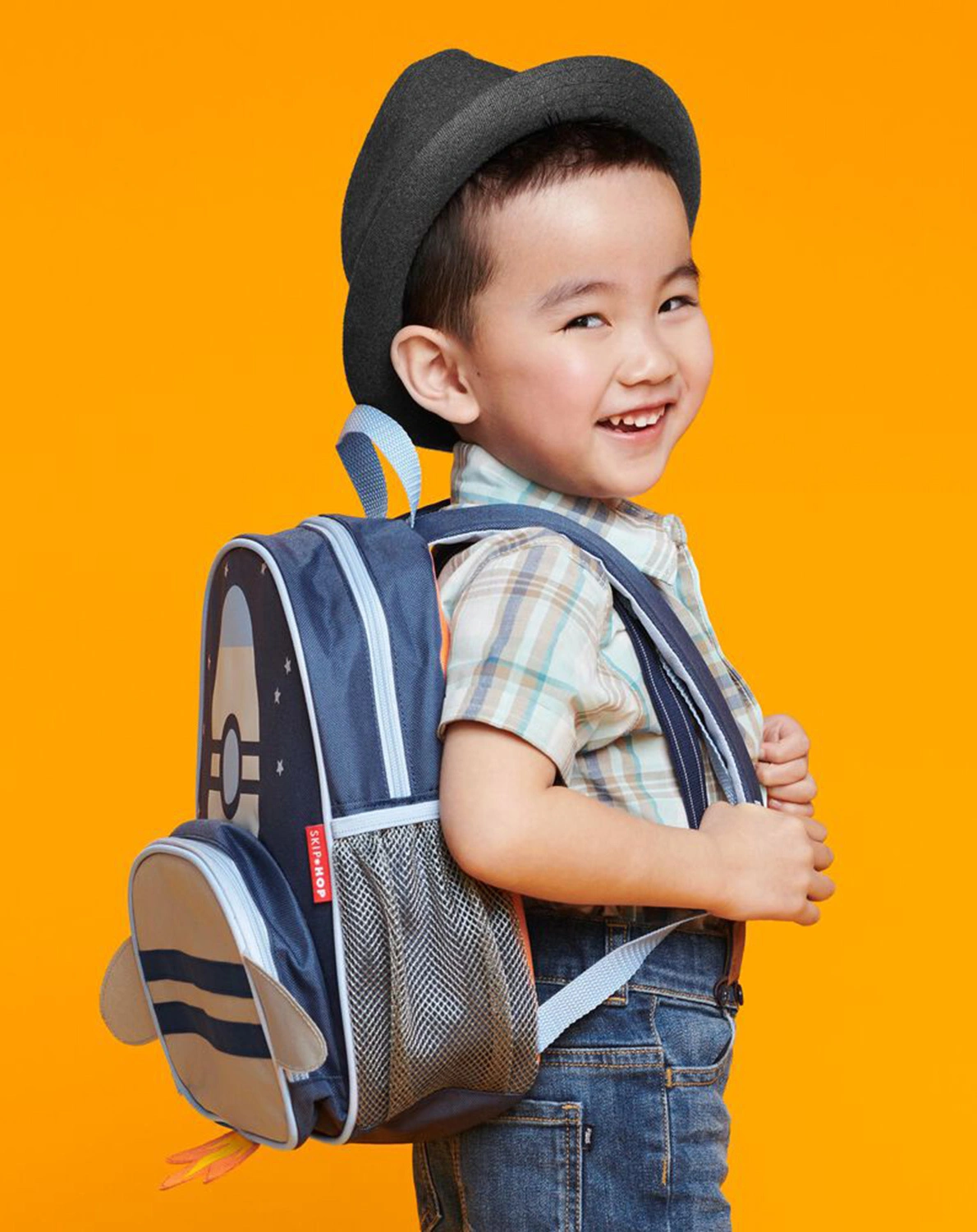 Rucksack SPARK STYLE - RAKETE (30,5x25,4x14) in blau