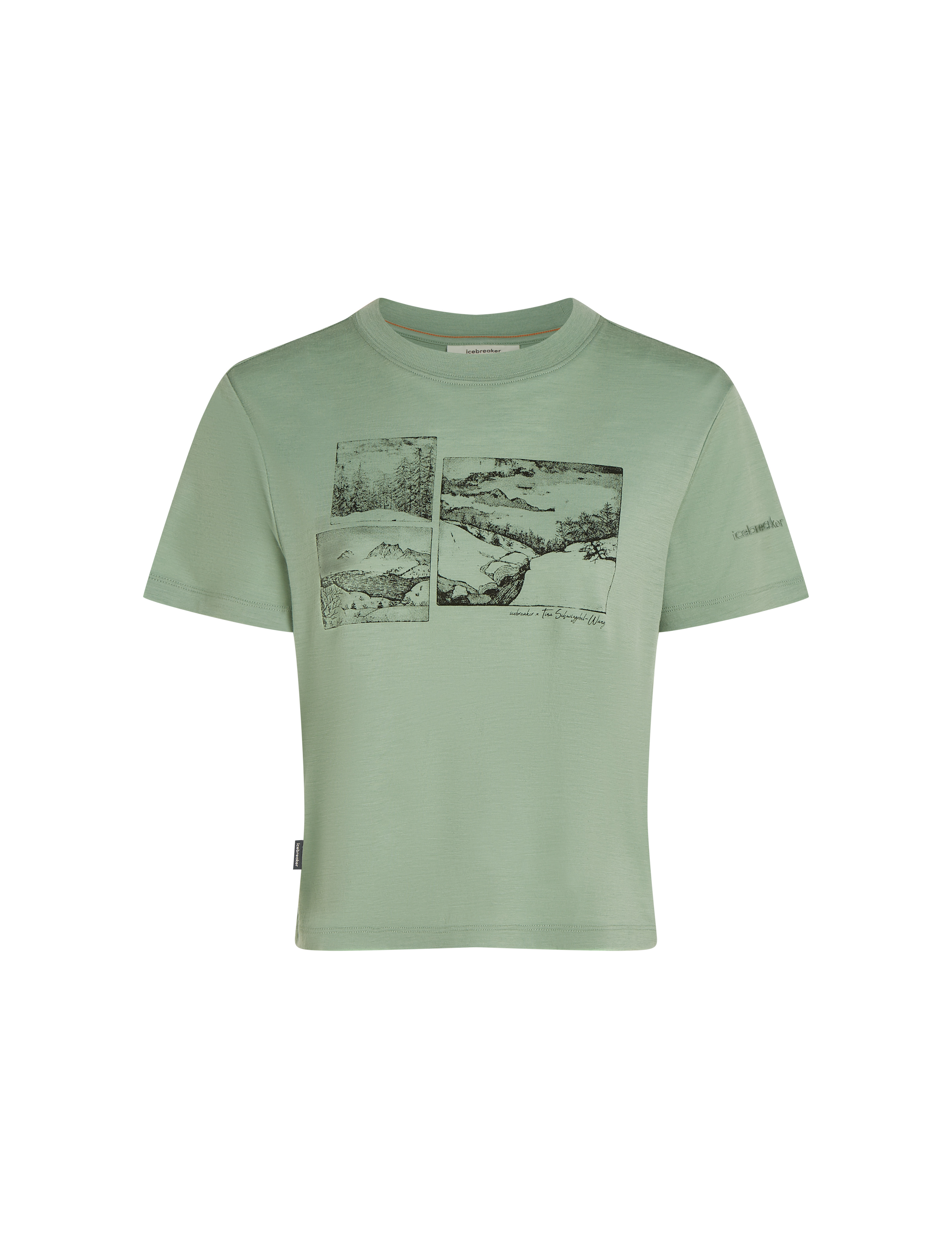 W Merino 150 Tech Lite SS Crop Tee The Climb