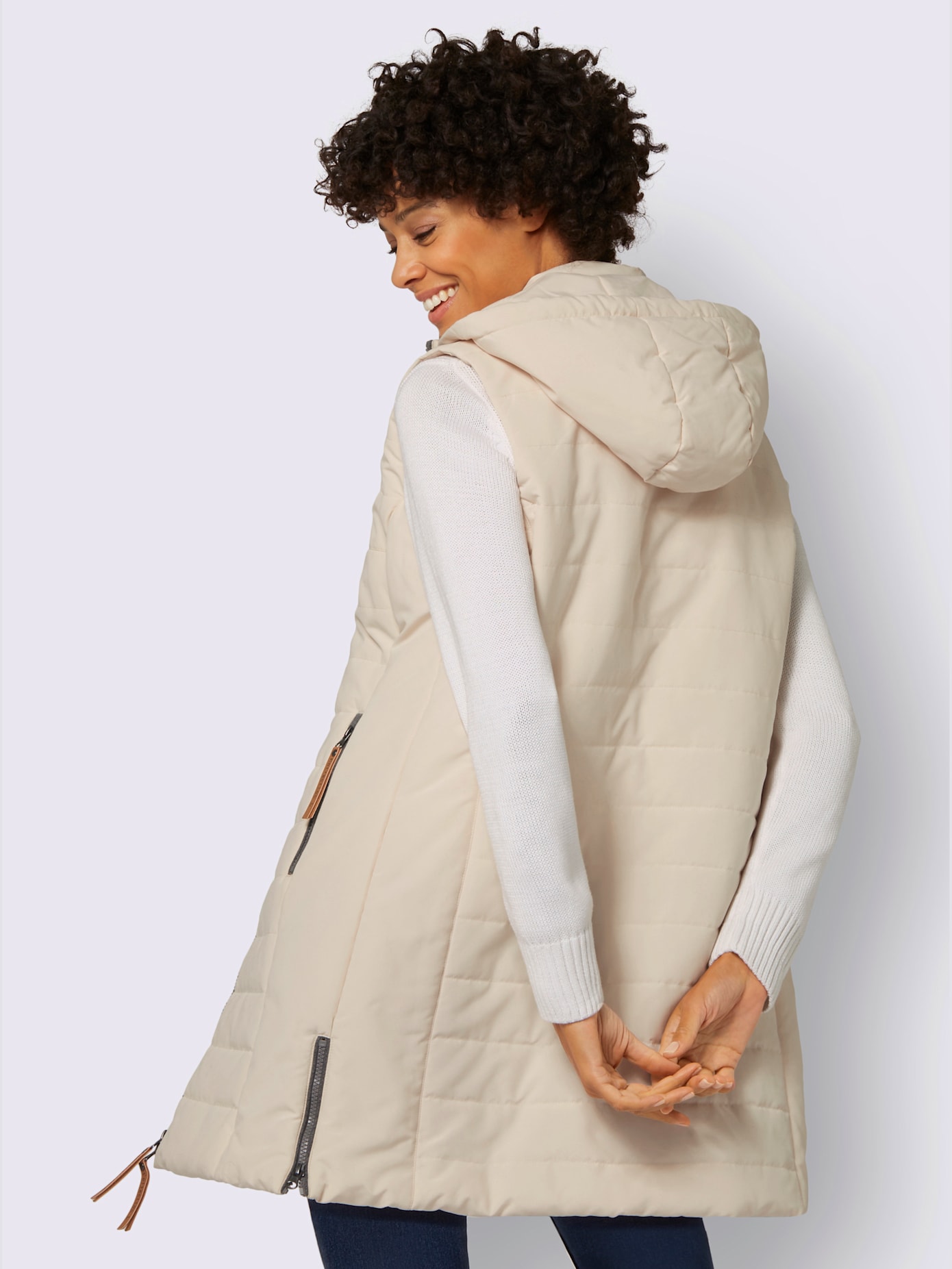 Gilet long qualité matelassée