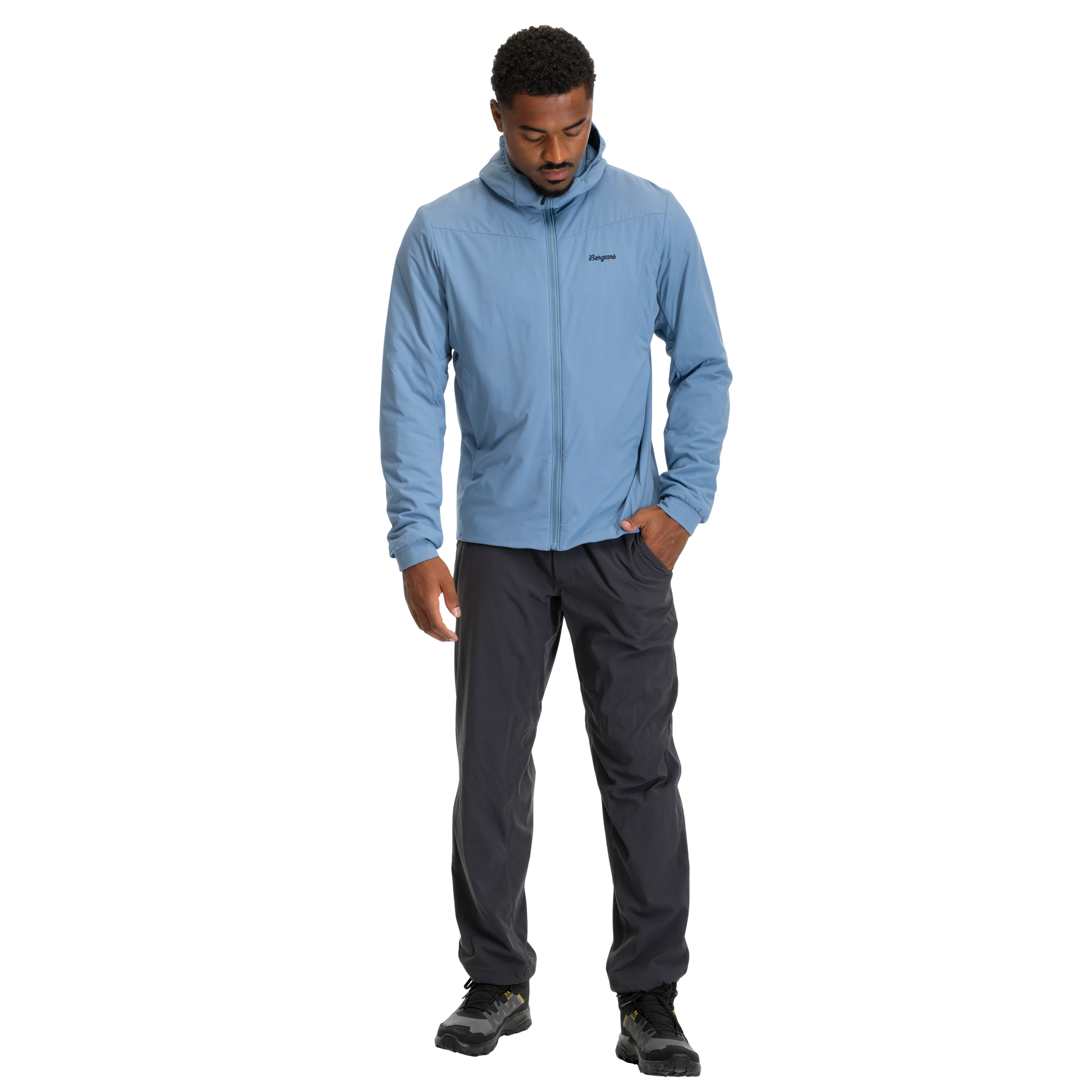 Holo Insulated Hood Jacket Men Elemental Blue