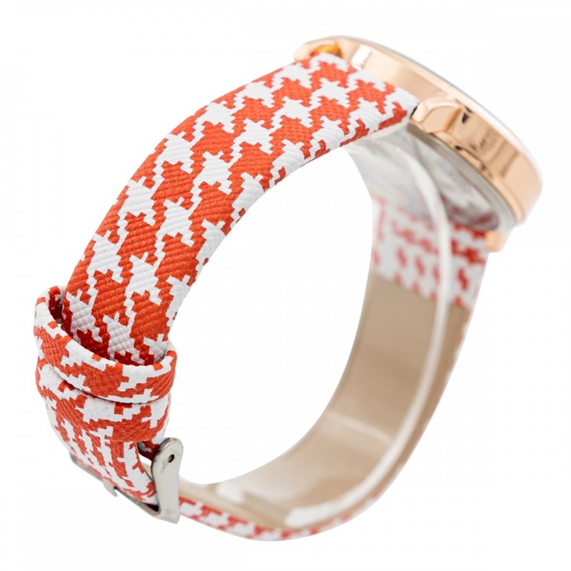Montre Femme CHTIME bracelet Cuir Rouge