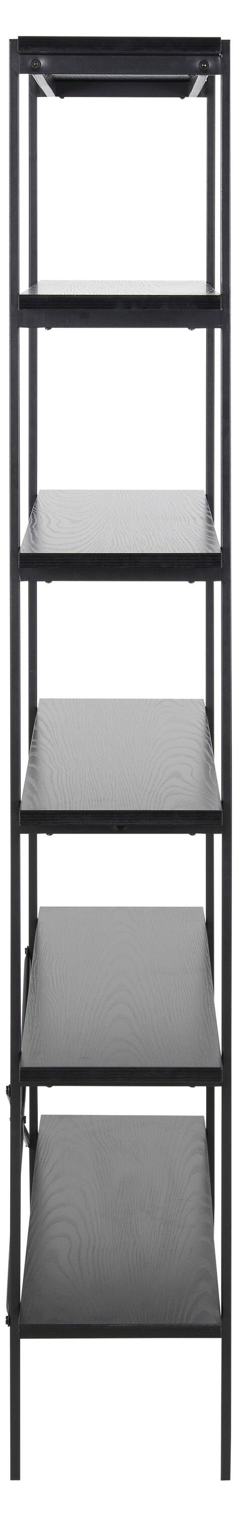 KYSON Regal - Schwarz / B: 94.0 cm x T: 27.0 cm x H: 172.0 cm