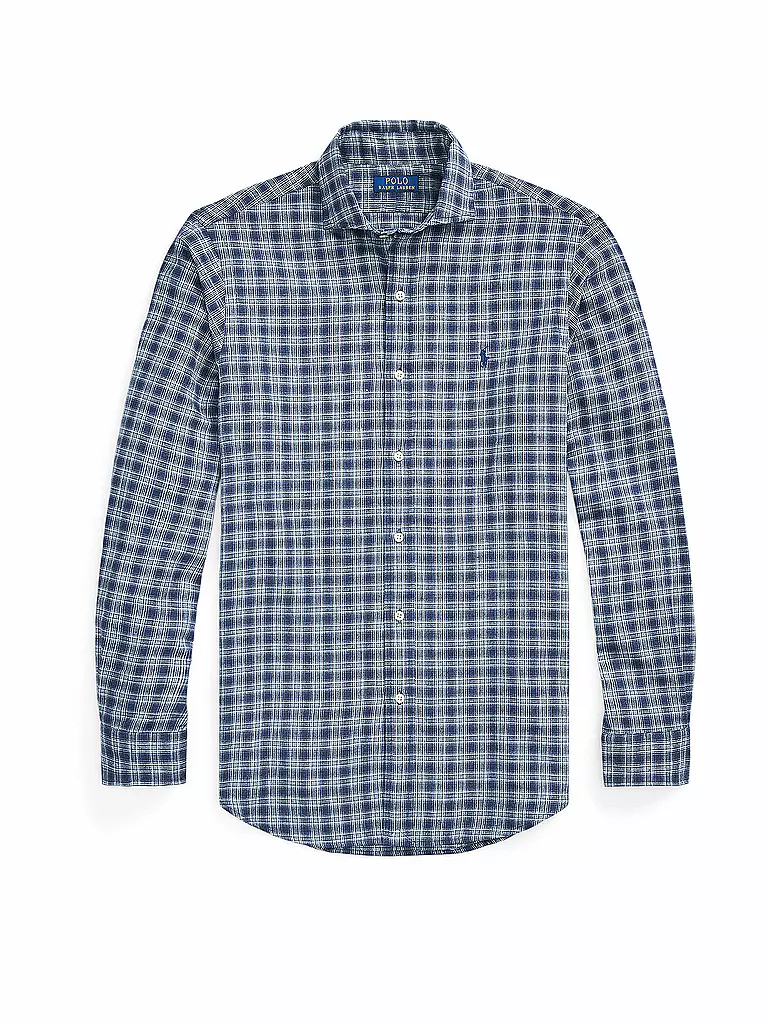 POLO RALPH LAUREN Flanellhemd Custom Fit blau
