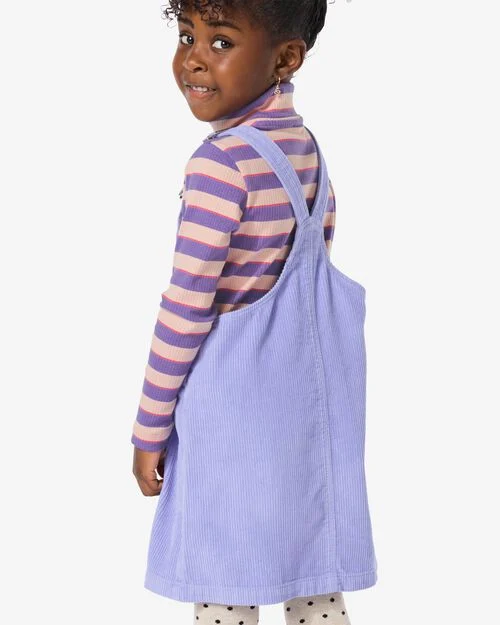 robe enfant velours côtelé violet