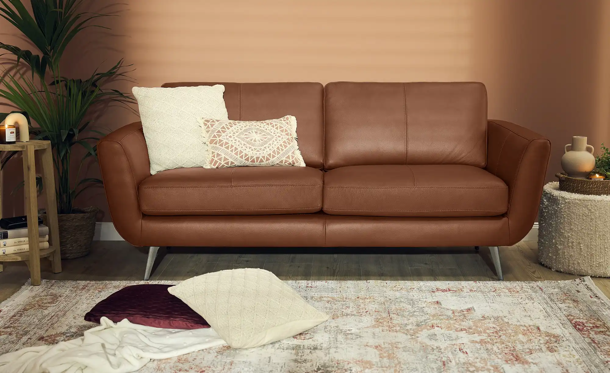 SOHO Ledersofa Smilla