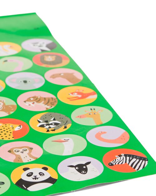 2 feuilles d’autocollants animaux 19x10