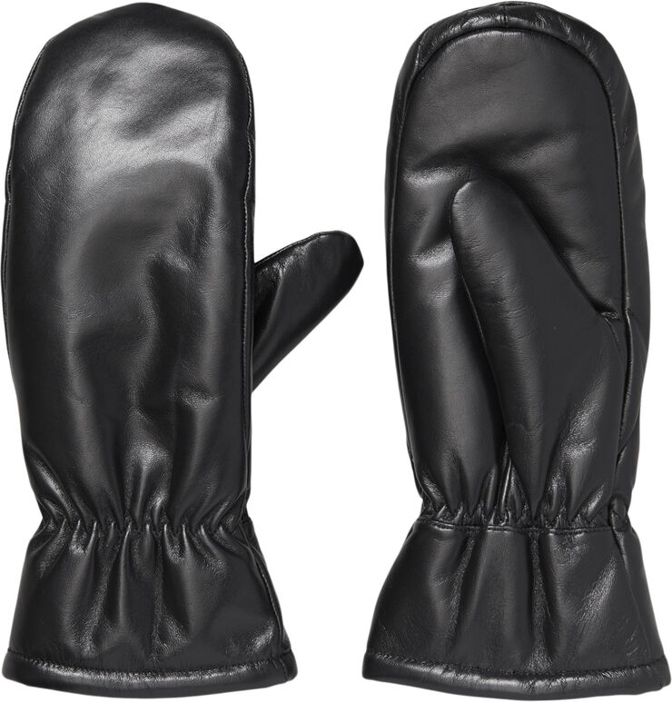 Becksöndergaard Leather Nylona Mitten Black