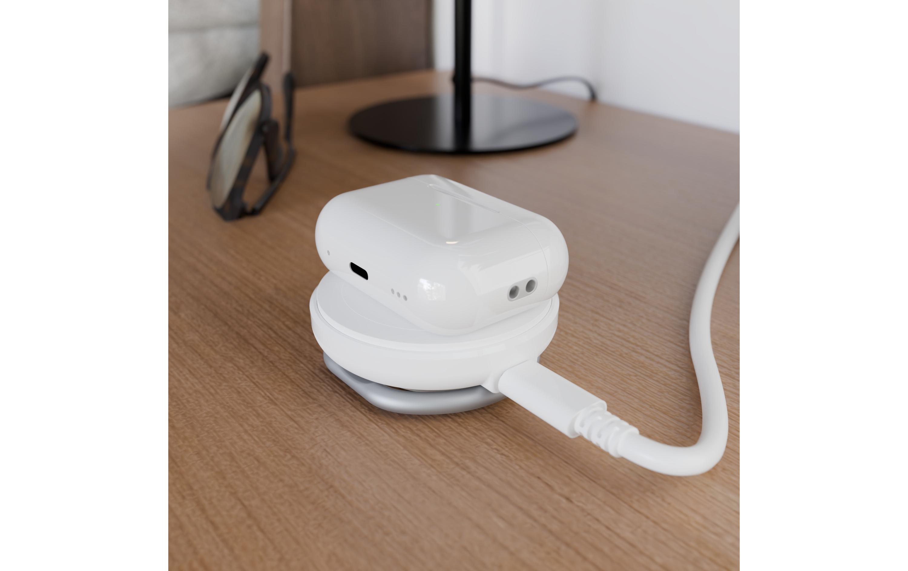 Wireless Charger Qi2 2-in-1, Weiss<br>2-in-1 magnetischer Ladeständer