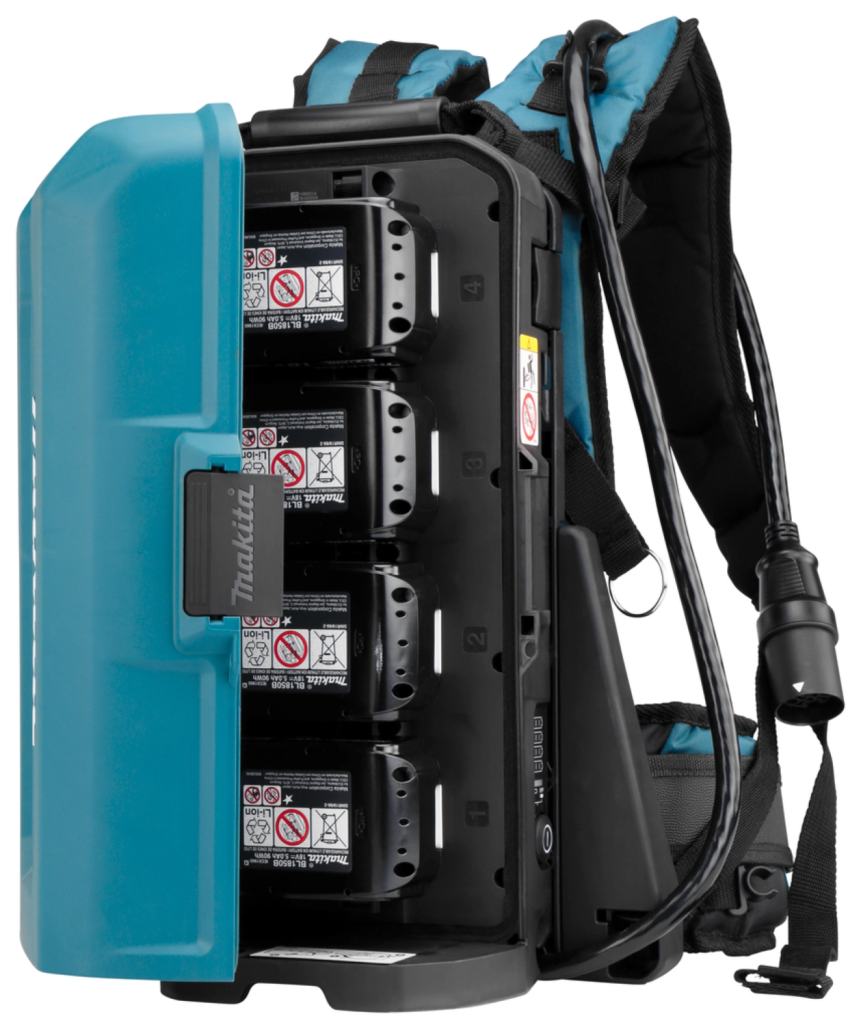 Makita 191C50-5 Ruggedragen Accustation PDC01 incl. 4 x 18v 5.0ah accu