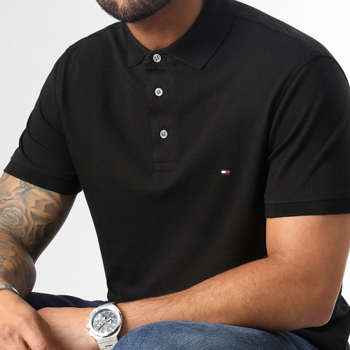 Polo Manches Courtes Slim 7771 Noir