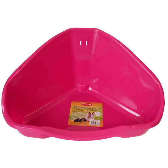 Toilette d'angle pour rongeurs : L34xl19 cm