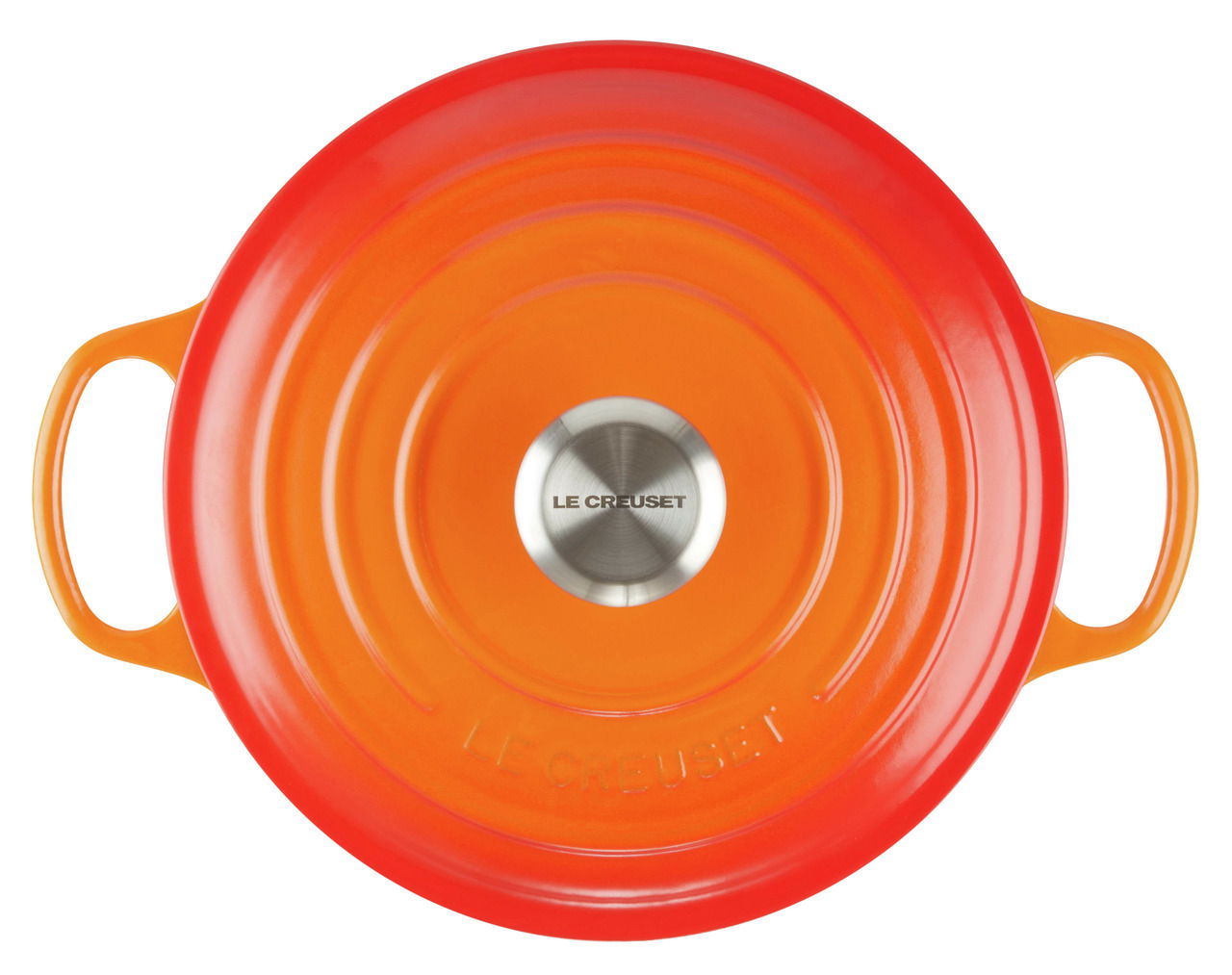 LE CREUSET Bräter Rund 24cm Ofenrot SIGNATURE