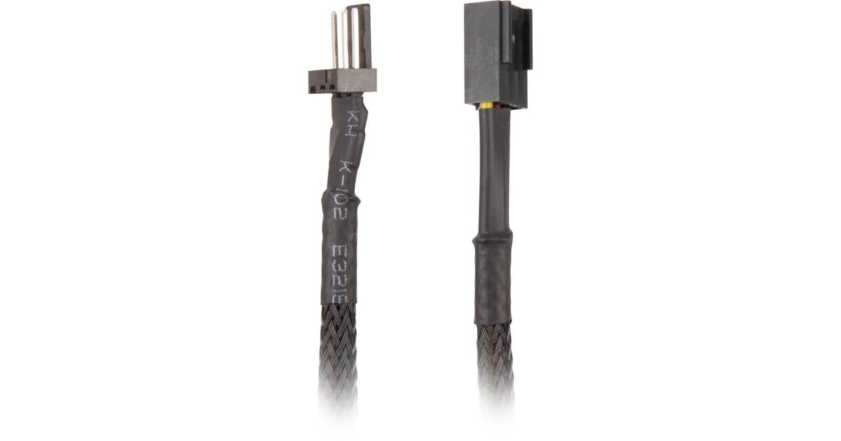 Sharkoon3-Pin verlengkabel  (Zwart, 0,3 meter, Sleeve)