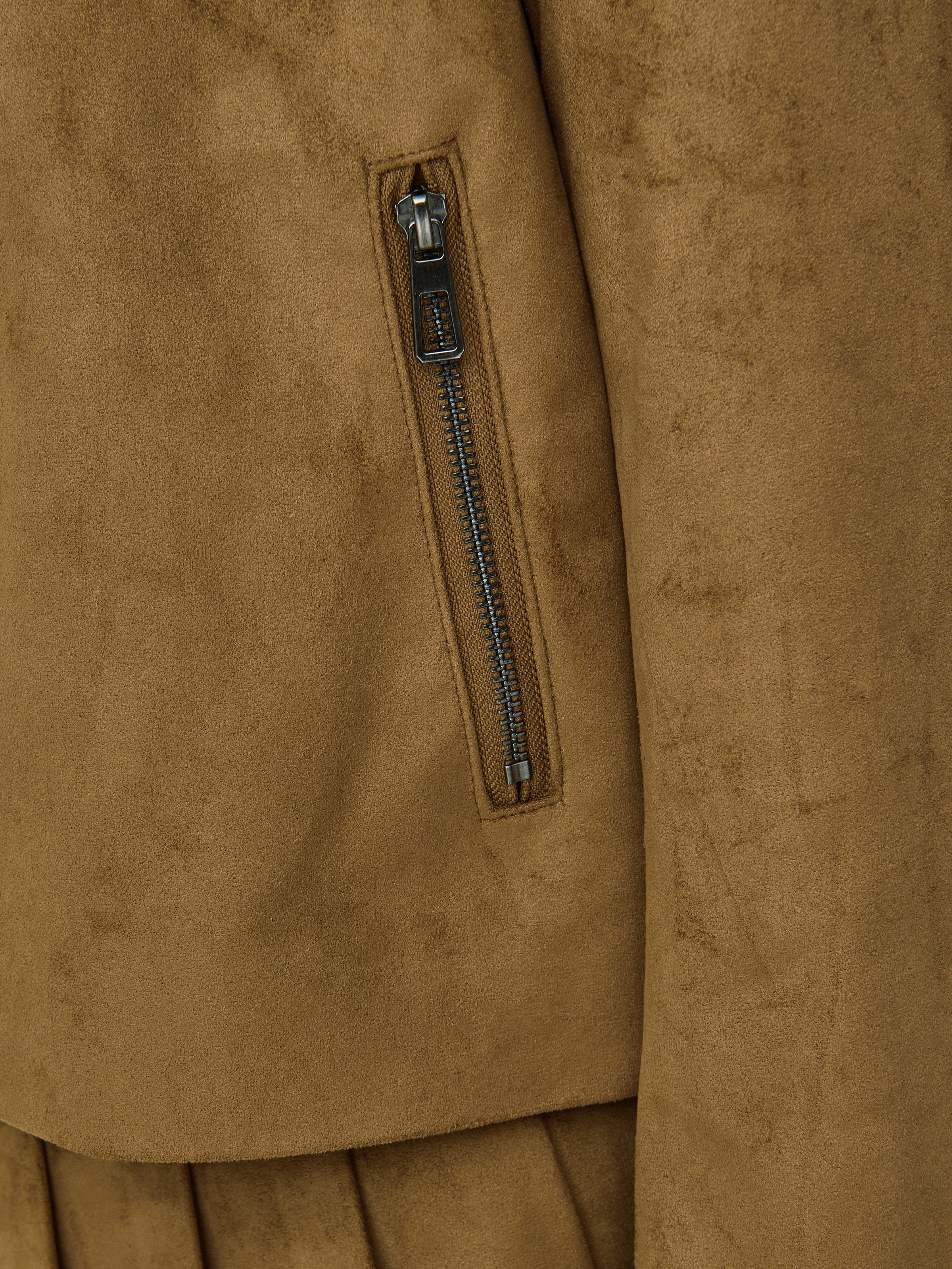 ONLY Kurzjacke »ONLTULIP FAUX SUEDE ZIP JACKET OTW«