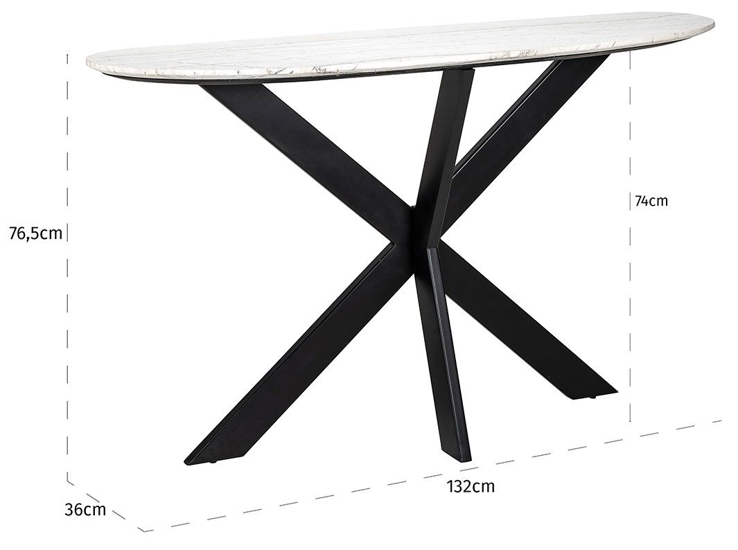 Wandtafel 7675 Trocadero B132 x D36 x H76.5 cm