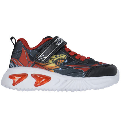 Geox Blinkschuhe - J Vorlagen - Black/Yellow
