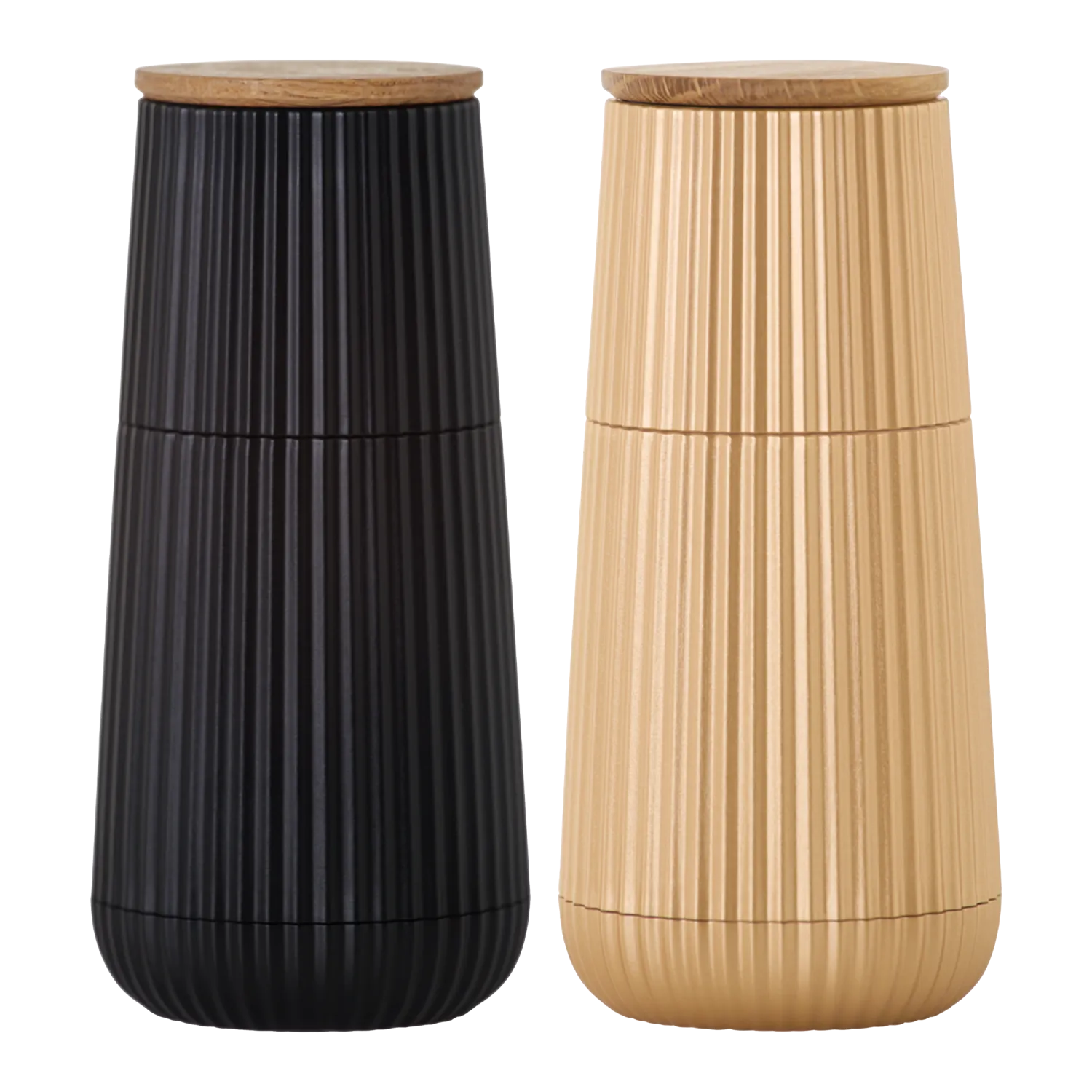 AdHoc Set Pfeffer- & Salzmühle Scape, 12,3 cm, black & gold
