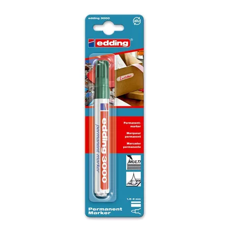 edding 3000 Permanentmarker, 1.5-3mm, grün