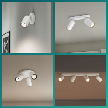 Philips opbouwspot Pongee wit