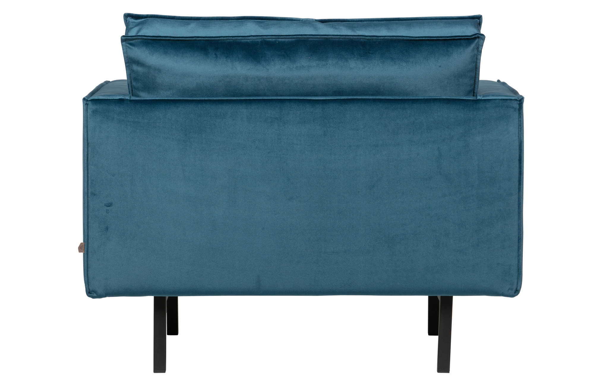 BePureHome fauteuil Rodeo velvet blue