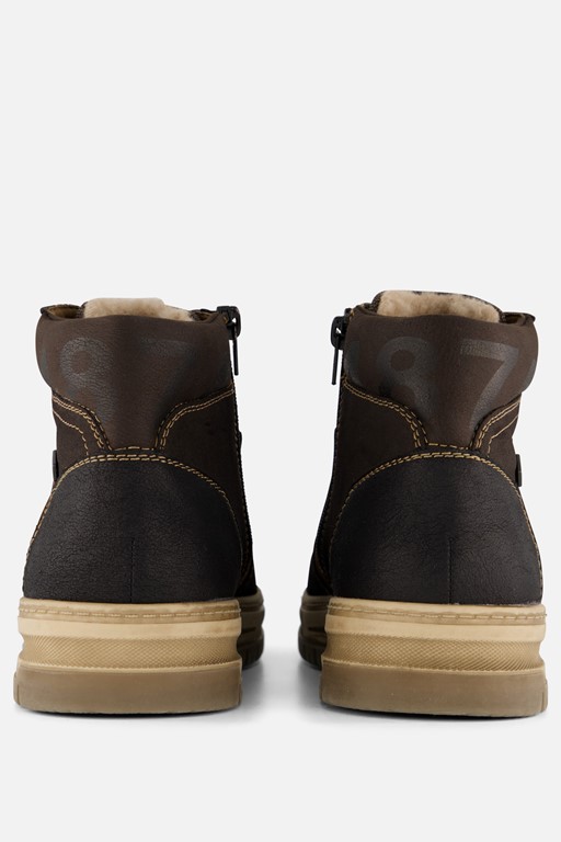 Rieker Veterboots bruin Leer