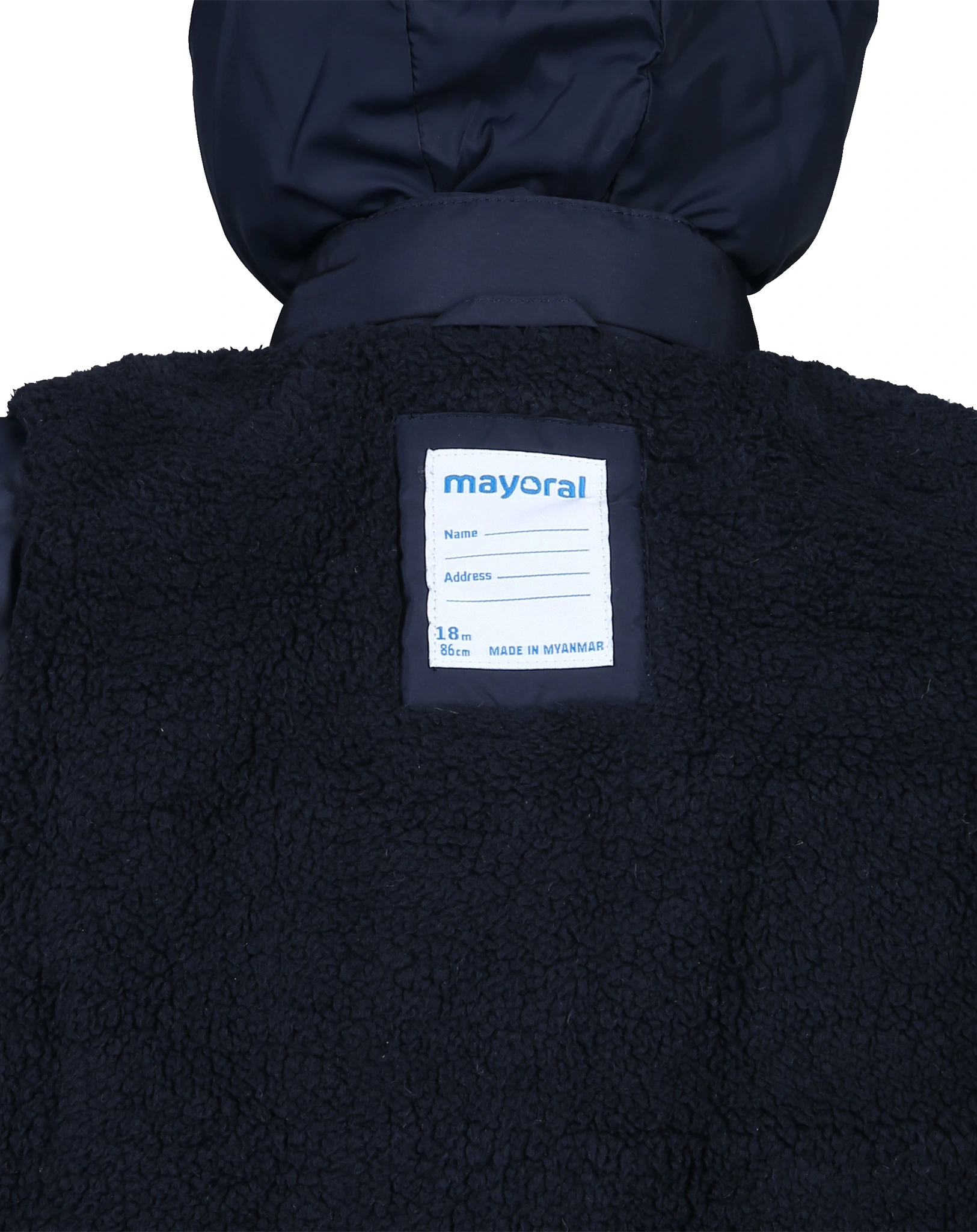 Winterparka MINI TEDDY in nachtblau