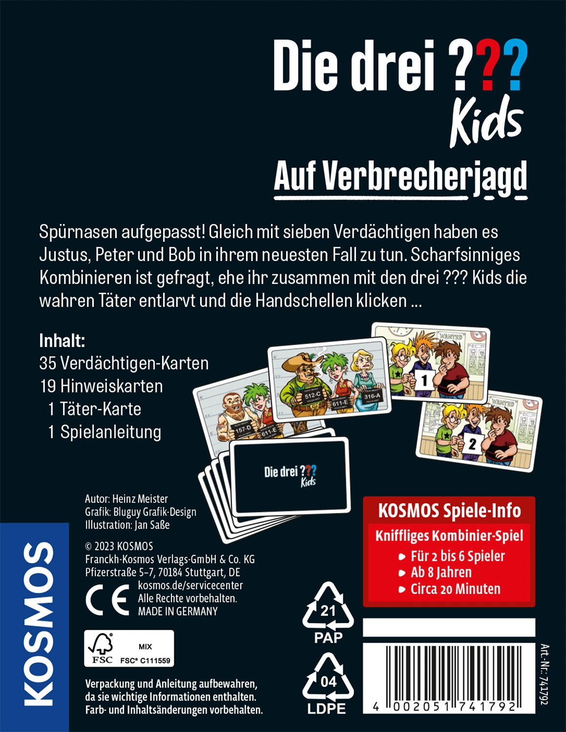 Kartenspiel Kids - AUF VERBRECHERJAGD