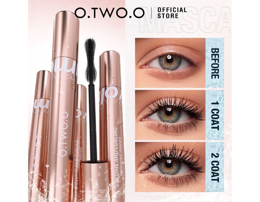 O.TWO.O - Super Stay Long Lasting Waterproof Zwarte Mascara