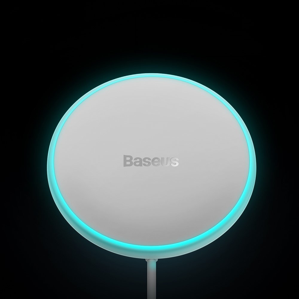 (40W) Magnetische Qi Wireless USB A Auto KFZ Smartphone Halterung Ladegerät für Lüftungsgitter - Weiss