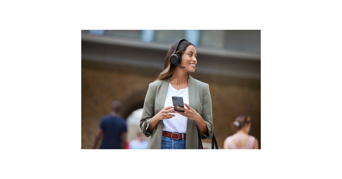 JabraEvolve2 75 on-ear headset  (Zwart, Link380c, Microsoft Teams)