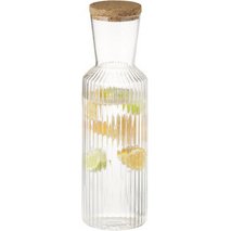 Carafe en verre LINES, 1,0 litre, transparent