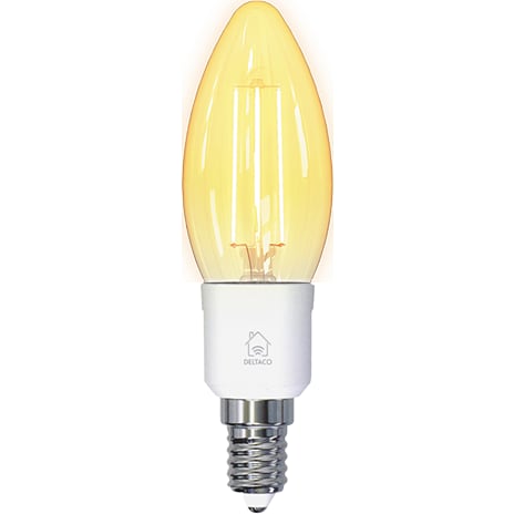 Deltaco Smart Filament Kerte LED-pære E27 - hvid