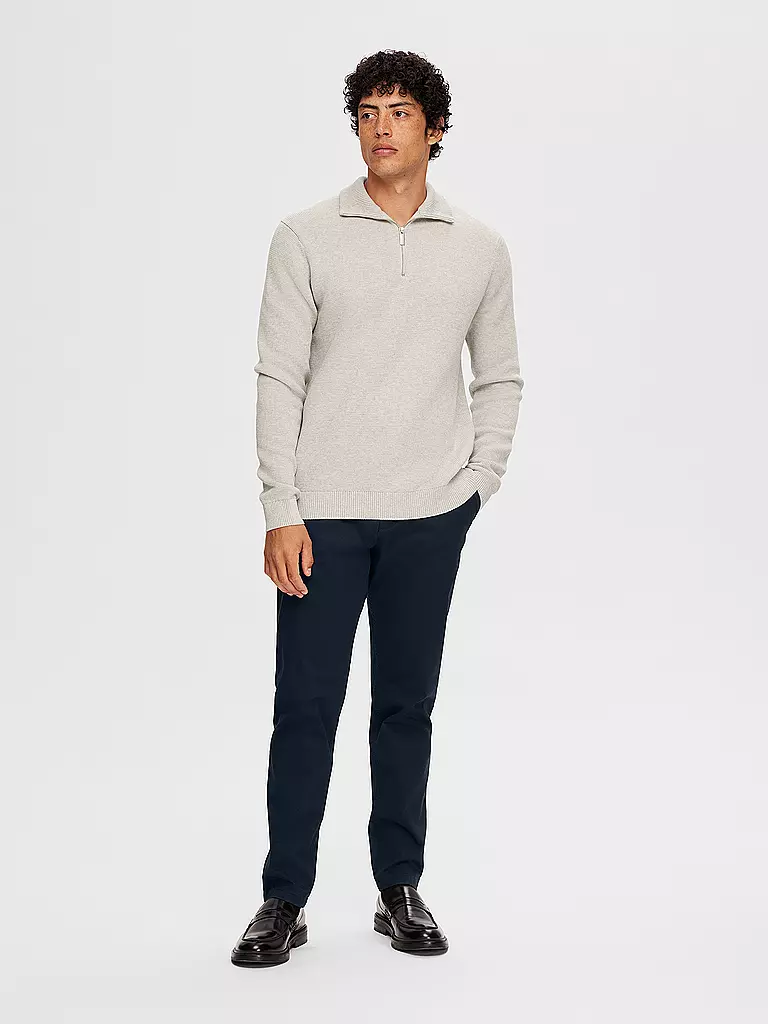 SELECTED Troyer Pullover SLHDANE hellgrau