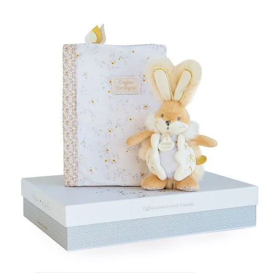 Lapin de sucre carnet de santé + doudou    Blanc        de               Doudou et Compagnie