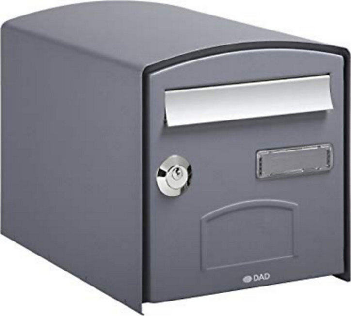 Boîte aux lettres 1 porte Decayeux Dôme Gris Ral 7021