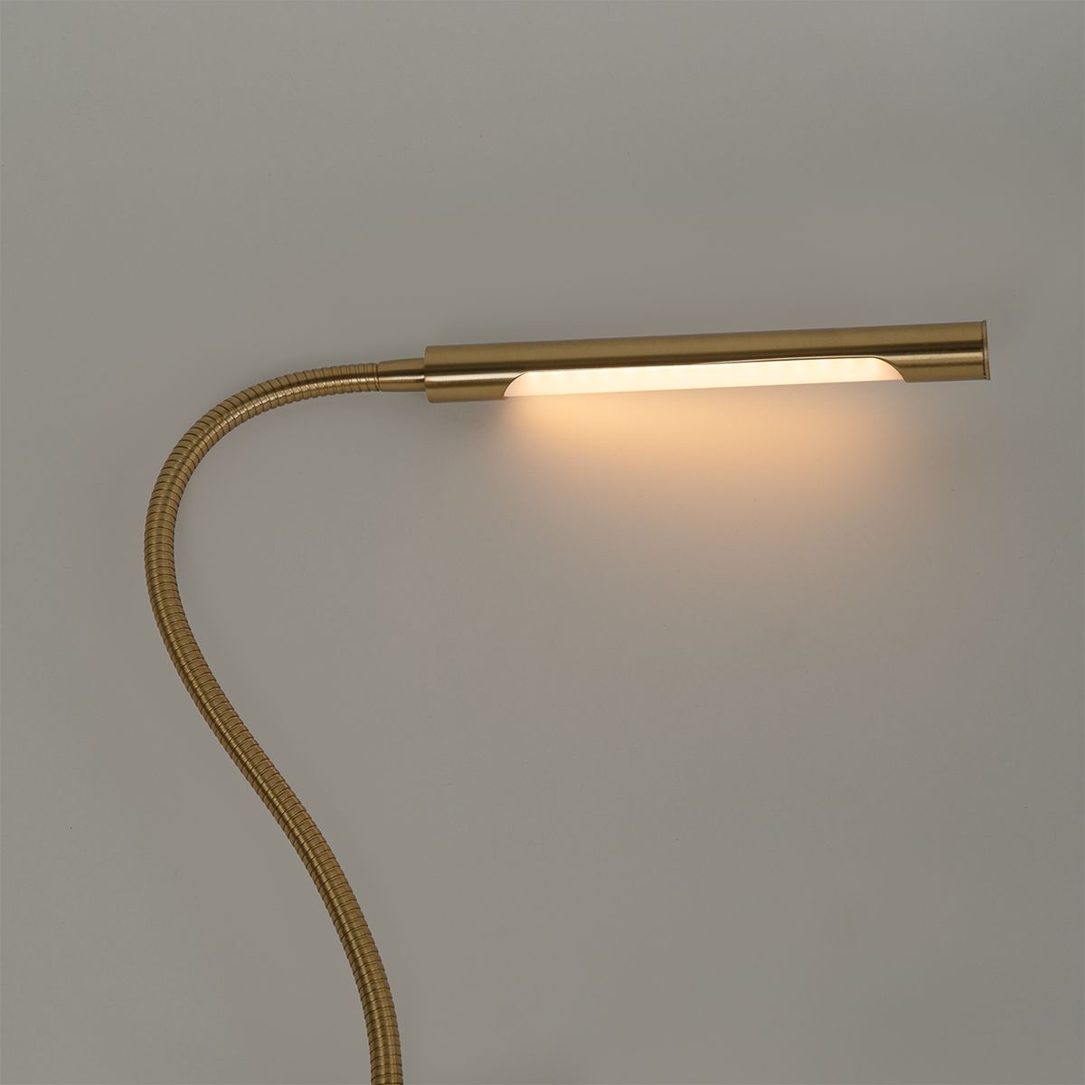 Klem bureaulamp messing incl. LED met touch dimmer - Lionard