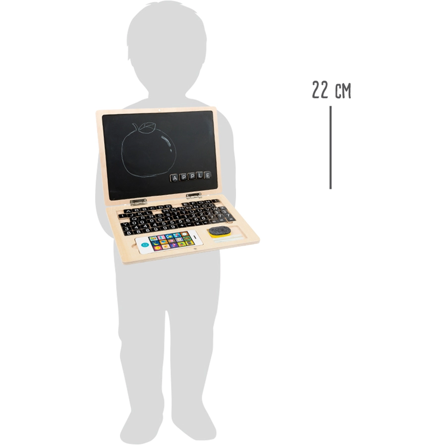 small foot® Holz-Laptop mit Magnet-Tafel